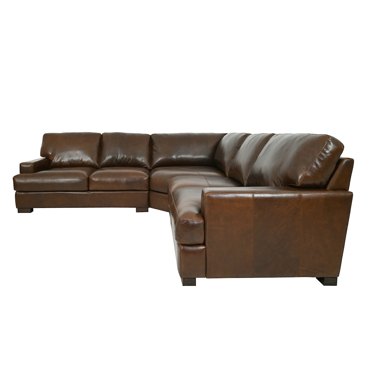 Delfino Giorgio 3-Piece Full Italian Leather Sectional