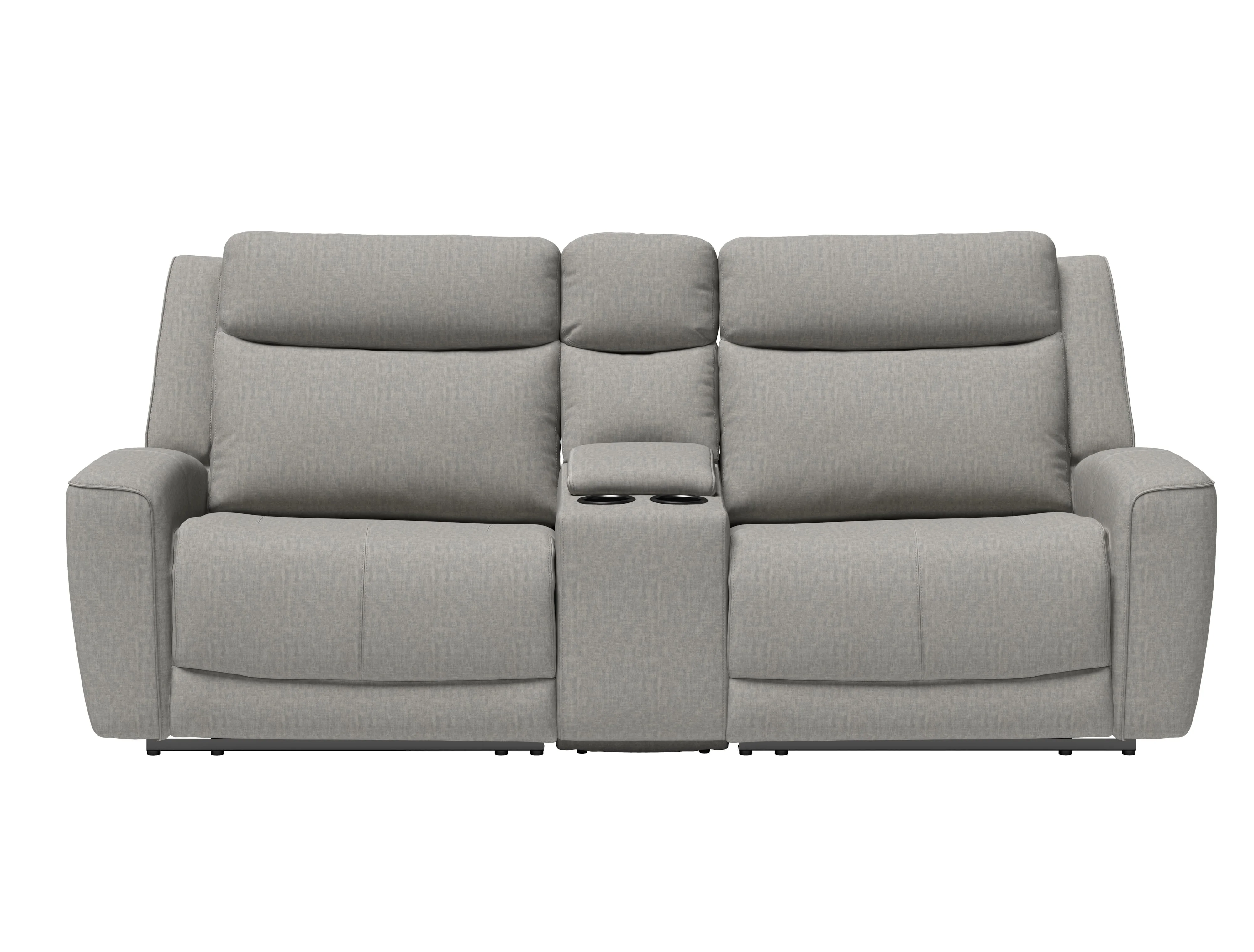 Stratolounger stallion gray reclining best sale console loveseat