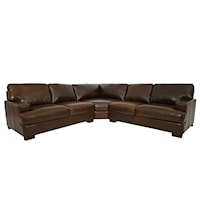 3-Piece Full Italian Leather Sectional