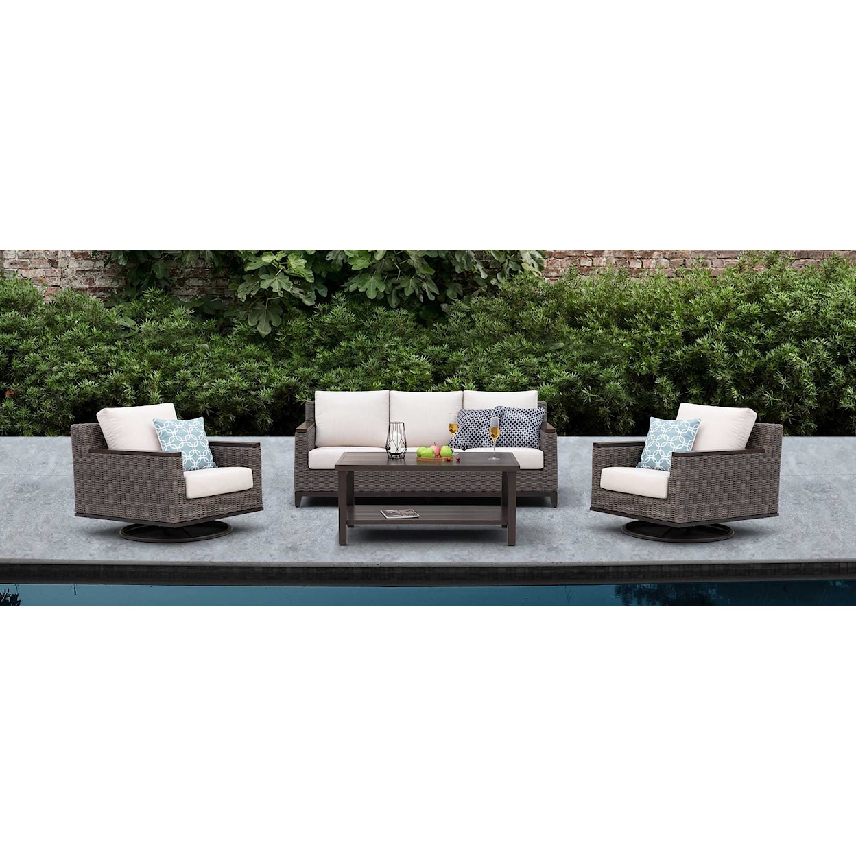 Patio Time Beaufort Outdoor Aluminum Coffee Table