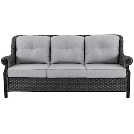 OUTDOOR WICKER SOFA