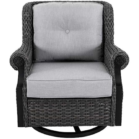 OUTDOOR SWIVEL ROCKING CHAIR