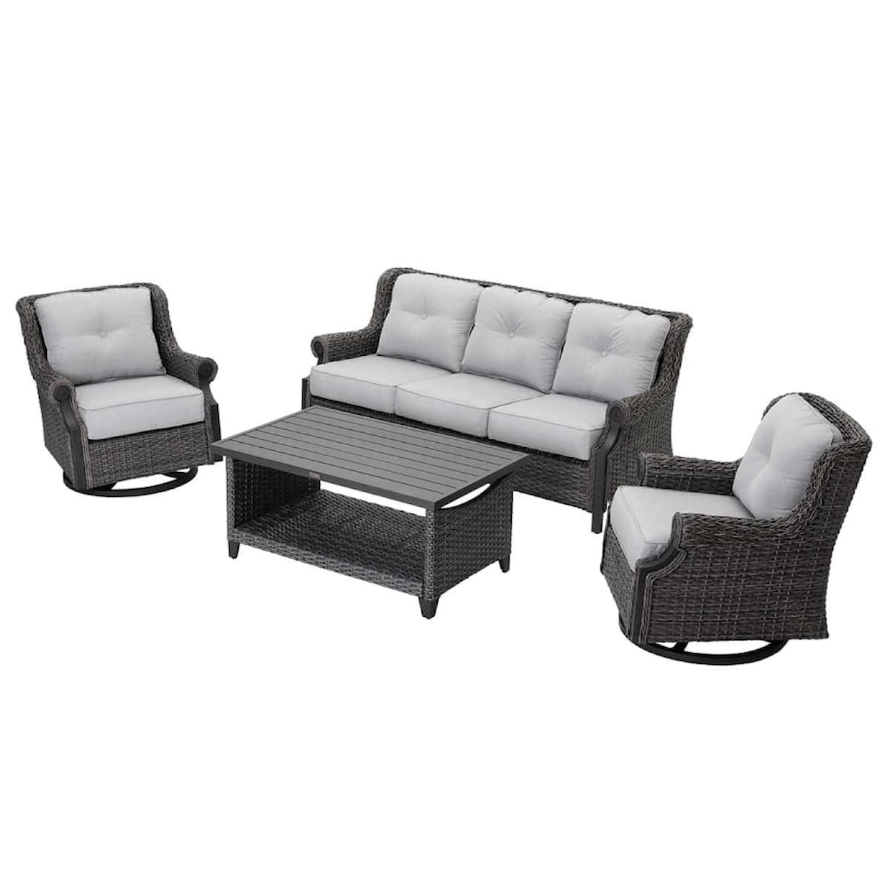 Patio Time Lassen 4-PIECE WICKER PATIO SET