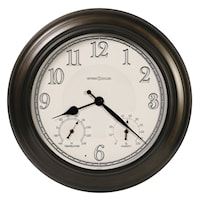 Contemporary Briar Outdoor Wall Clock with LED Lights