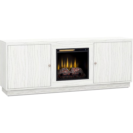 70" Low Profile Fireplace Console