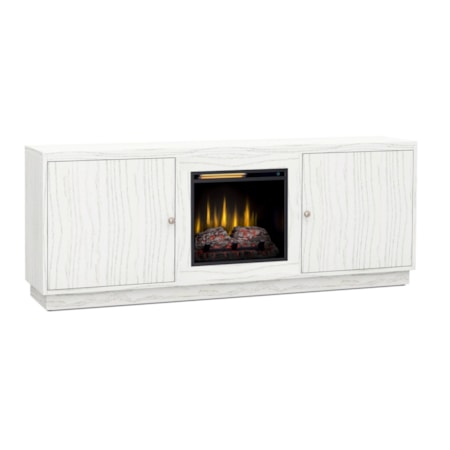 70" Low Profile Fireplace Console