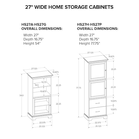 27&quot; Home Storage Cabinet