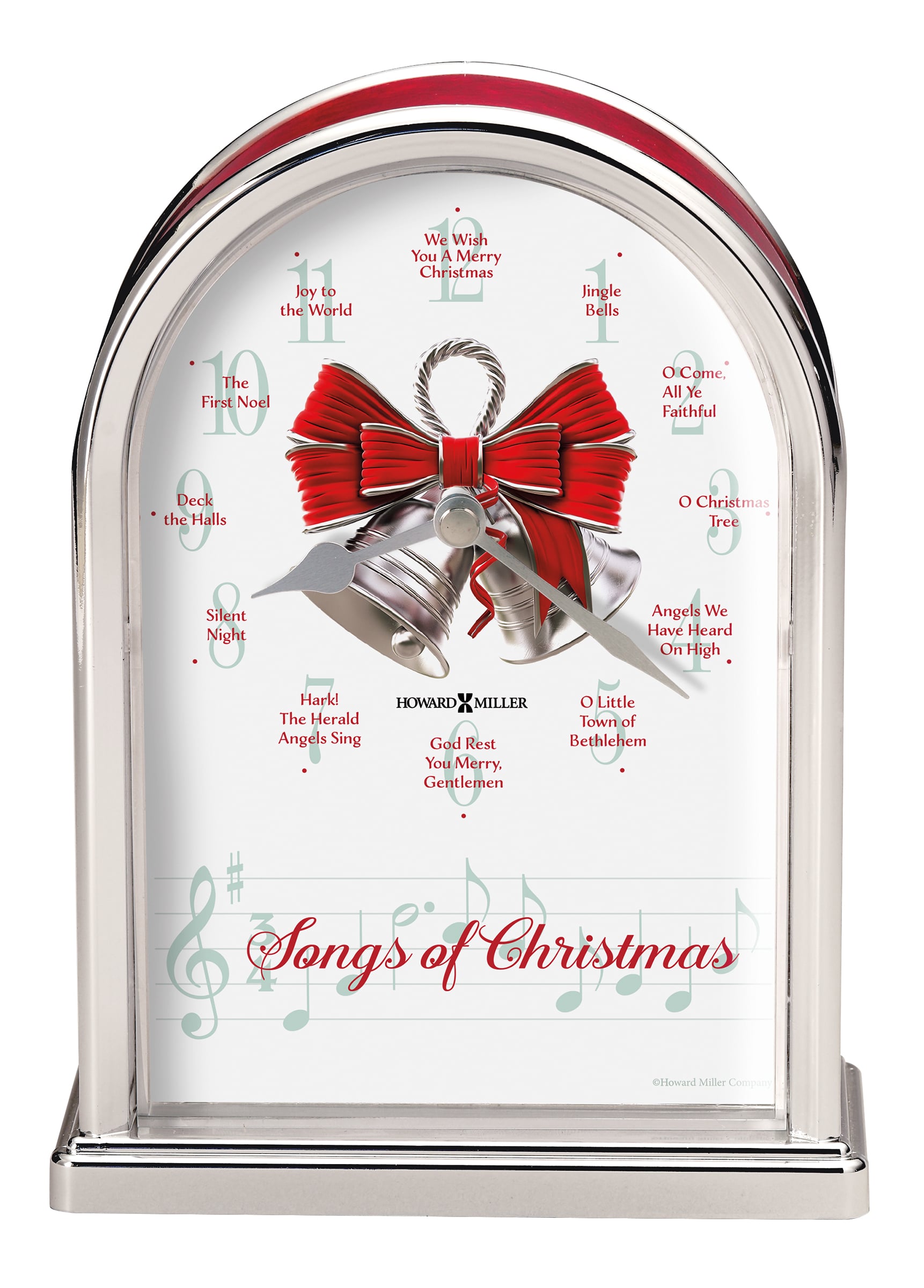 Songs Of Christmas Tabletop Clock