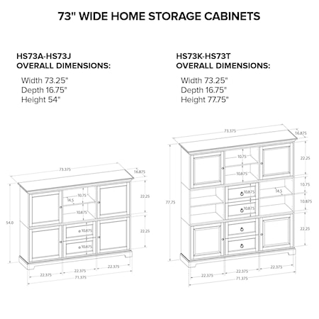 73&quot; Home Storage Cabinet