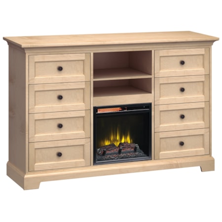 63"Wide/41"Extra Tall Fireplace TV Console
