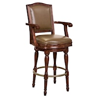 Transitional Cheers Bar Stool