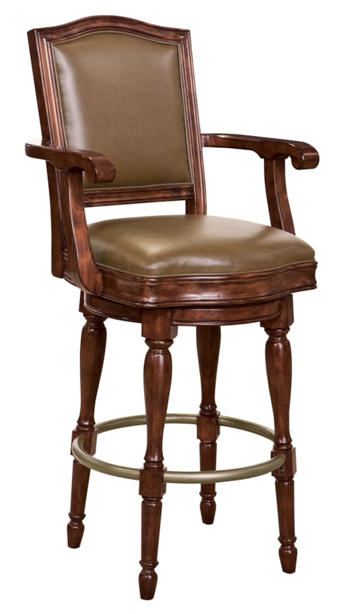 Transitional Cheers Bar Stool