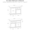 Howard Miller Custom Fireplace Consoles 46" Fireplace TV Console