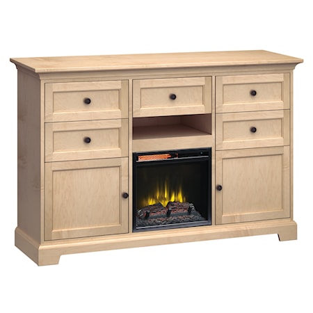 63"Wide/41"Extra Tall Fireplace TV Console