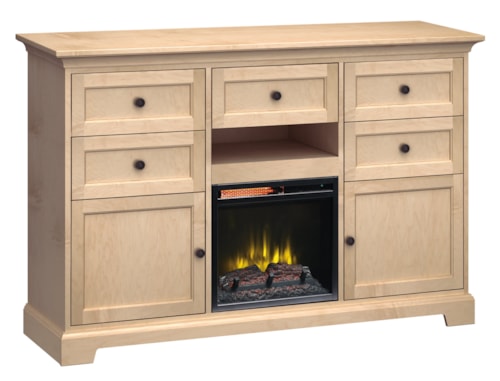 63"Wide/41"Extra Tall Fireplace TV Console
