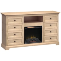 72"Wide/41"Extra Tall Fireplace TV Console