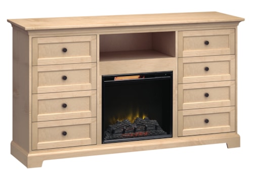 72"Wide/41"Extra Tall Fireplace TV Console