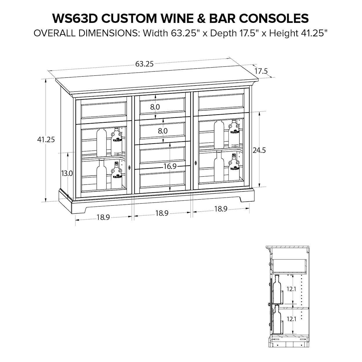 Howard Miller Howard Miller Custom Wine/Spirits Console