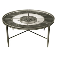 Industrial Clocktail Table with Tapered Legs