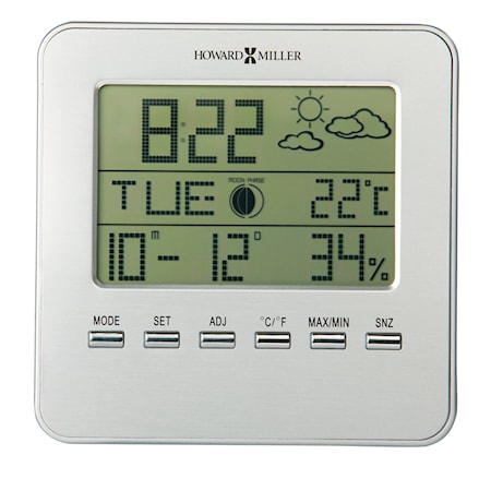Weather View Tabletop Clock