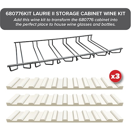 Laurie II Storage Cabinet Wine Kit