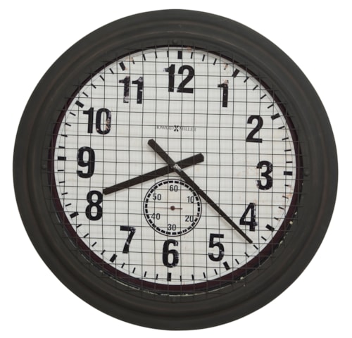 Industrial Grid Iron Works Wall Clock