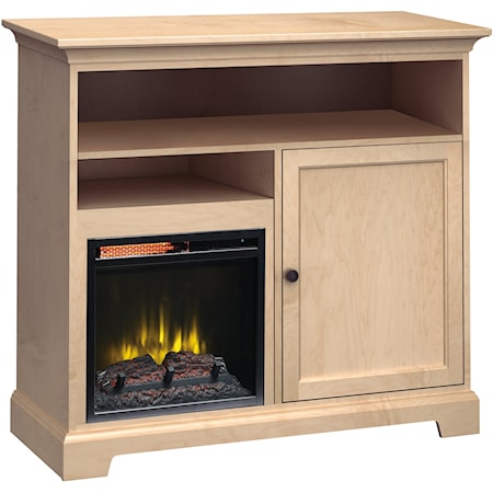 46" Wide Tall Fireplace Console