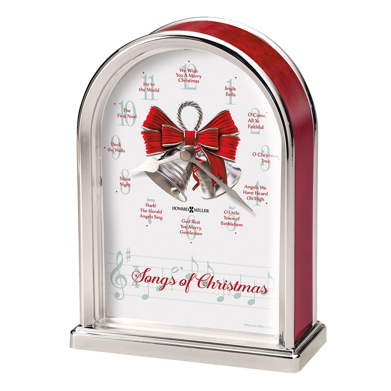 Howard Miller Howard Miller Songs Of Christmas Tabletop Clock