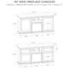 Howard Miller Custom Fireplace Consoles 63" Fireplace TV Console