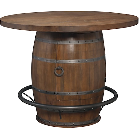 Whiskey Barrel Pub Table