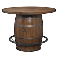 Whiskey Barrel Pub Table