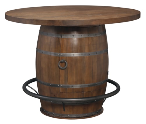 Whiskey Barrel Pub Table