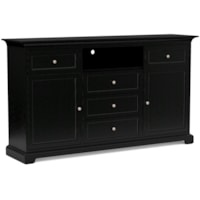 Transitional 72" Wide Customizable 41" Extra Tall TV Console