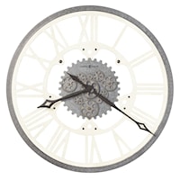 Zeila Rustic Wall Clock with Exposed Gears