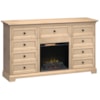 Howard Miller Howard Miller 72"Wide/41"Extra Tall Fireplace TV Console