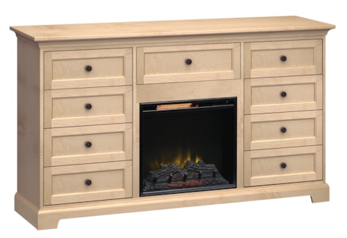 72"Wide/41"Extra Tall Fireplace TV Console