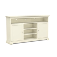 Transitional 72" Wide Customizable 41" Extra Tall TV Console
