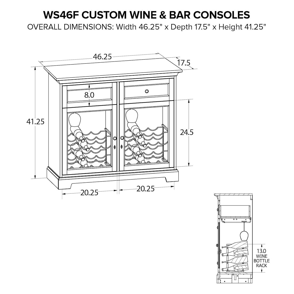 Howard Miller Howard Miller Custom Wine/Spirits Console