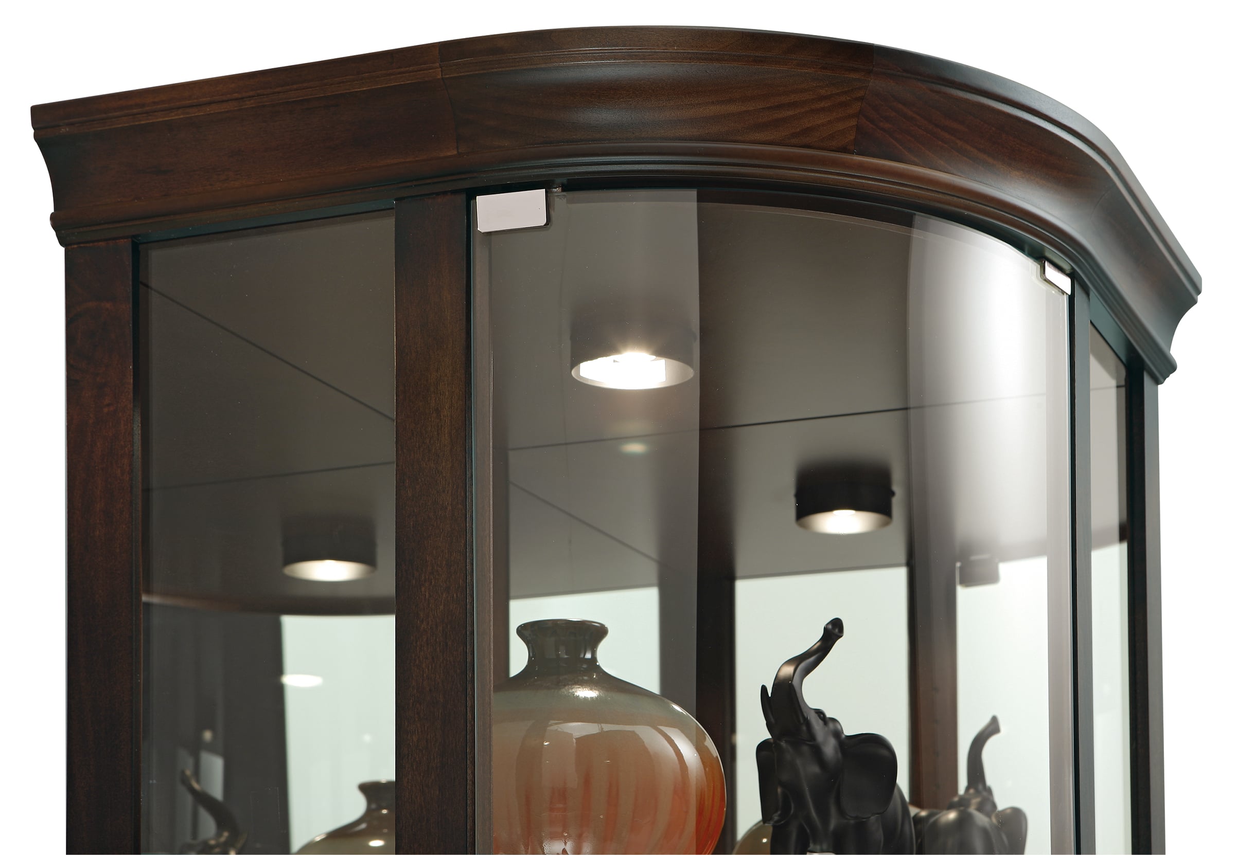 Marlowe III Corner Curio Cabinet