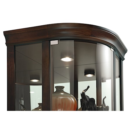 Marlowe III Corner Curio Cabinet