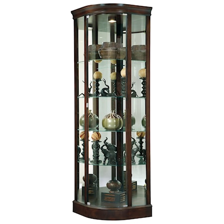 Marlowe III Corner Curio Cabinet