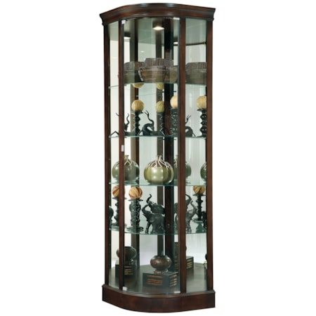 Marlowe III Corner Curio Cabinet