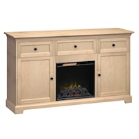 72"Wide/41"Extra Tall Fireplace TV Console