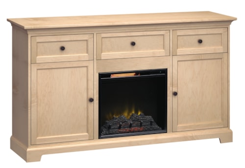72"Wide/41"Extra Tall Fireplace TV Console