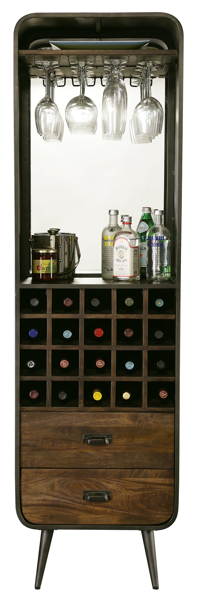 Aged Century Wine &amp; Bar Cabinet