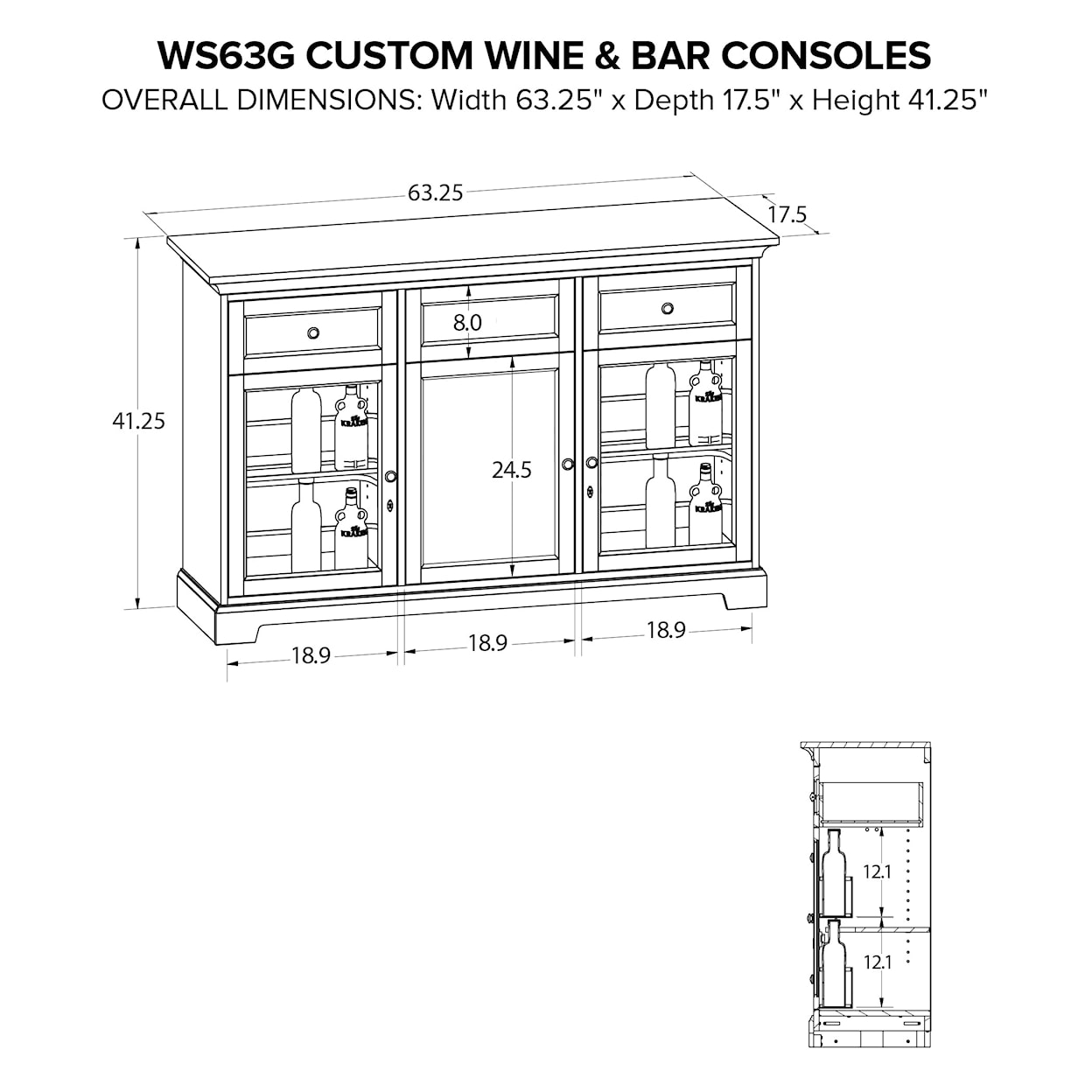 Howard Miller Howard Miller Custom Wine/Spirits Console