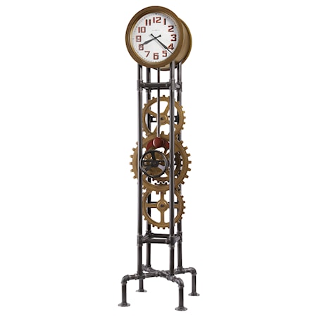 Cogwheel Floor Clock