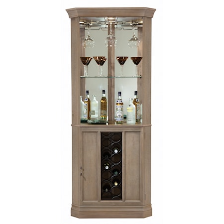 Piedmont VI Corner Wine Cabinet