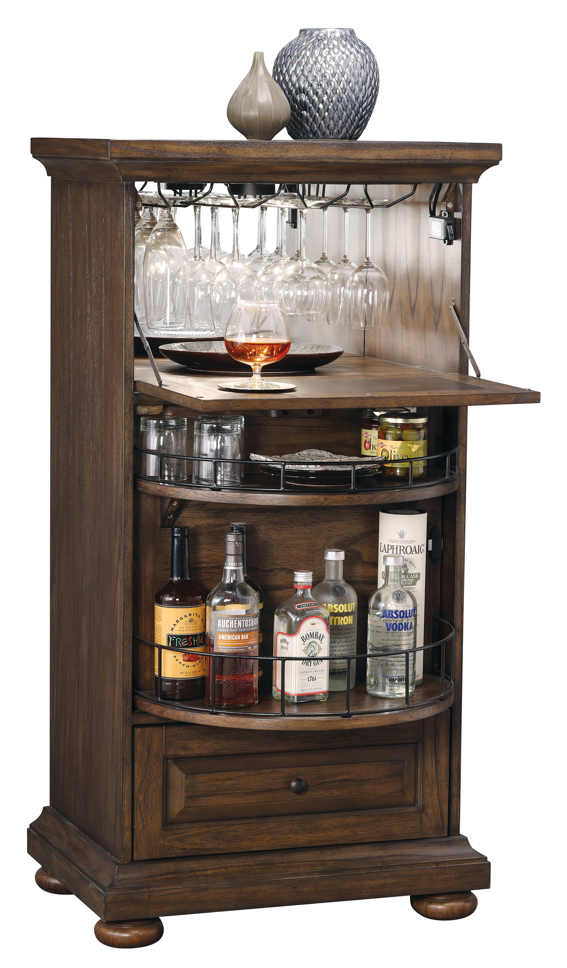 Cognac II Wine and Bar Cabinet
