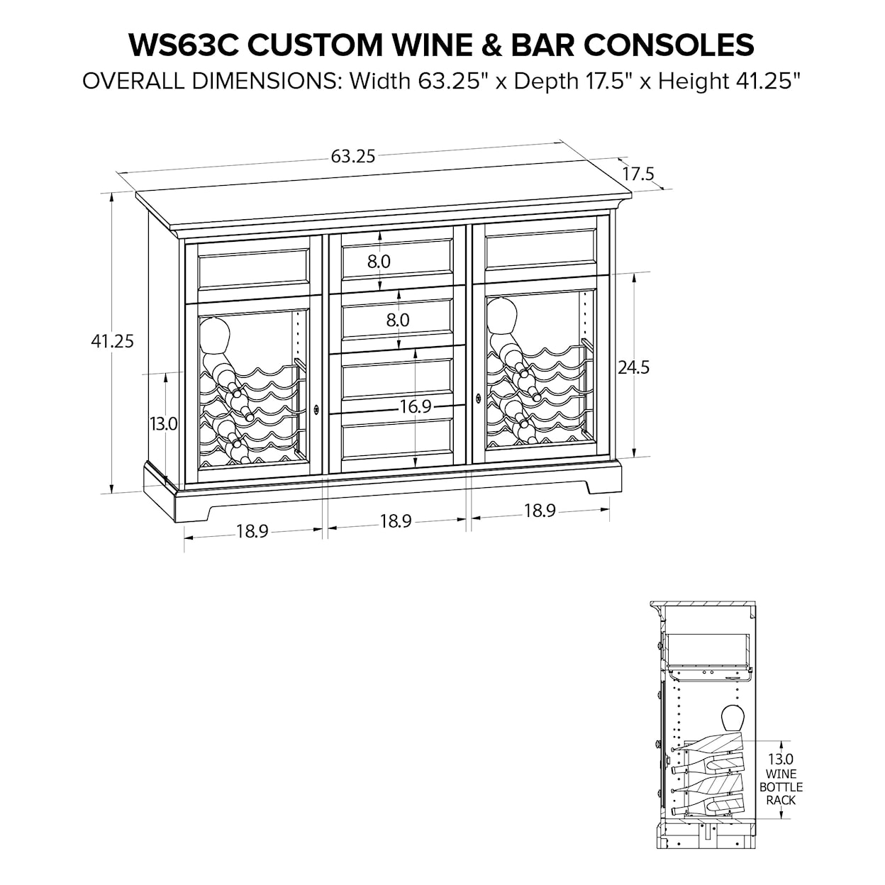 Howard Miller Howard Miller Custom Wine/Spirits Console